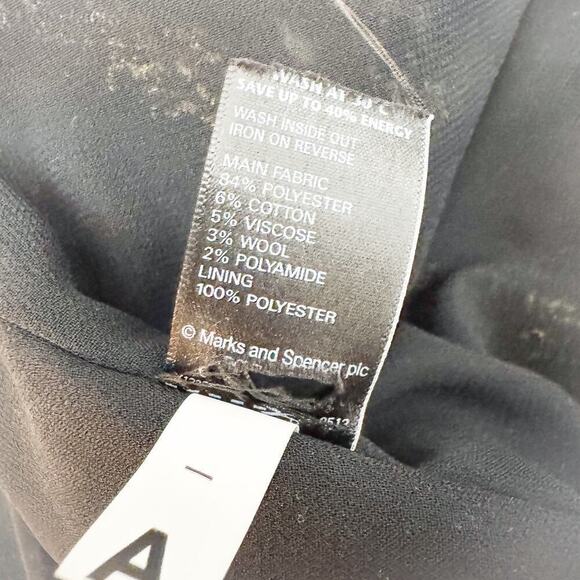 Marks and Spencer Metallic Tweed Jacket Raw Edge Hem Size 8 - Picture 4 of 6